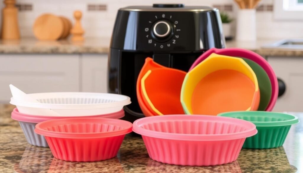 Imagem de forros de silicone para fritadeira a ar