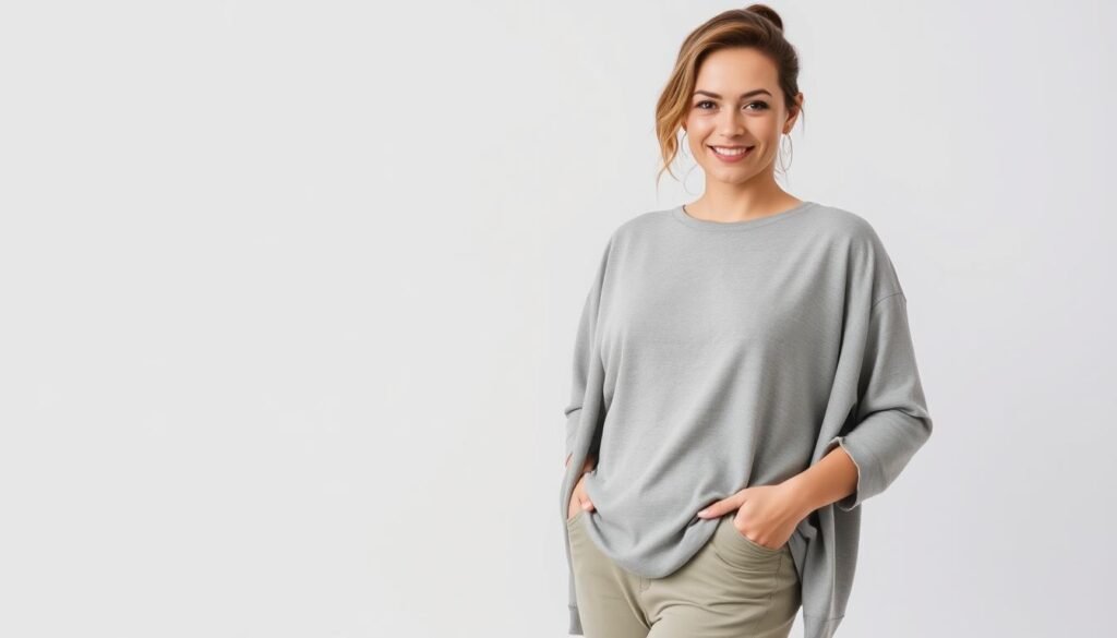 Imagem de uma mulher usando lingerie confortável Imagem de uma mulher usando lingerie confortável