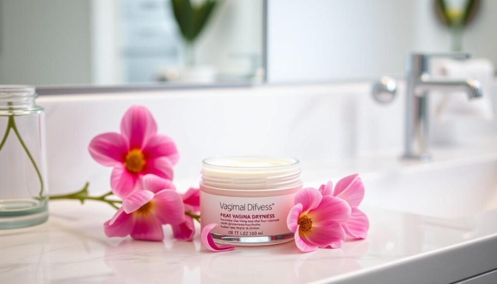 Imagem de uma pomada para ressecamento vaginal Imagem de uma pomada para ressecamento vaginal