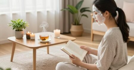 Rotina de autocuidado simples para mulheres cansadas e sem tempo