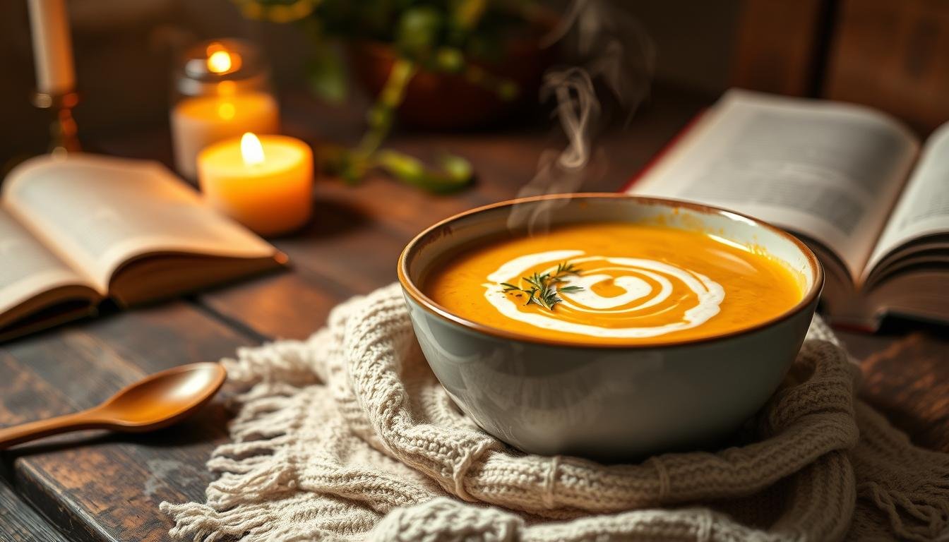 sopa de abóbora com gengibre